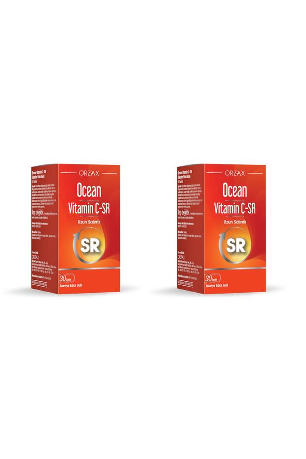 حزمة من 2 أقراص Ocean Vitamin C Sr 500 Mg 30