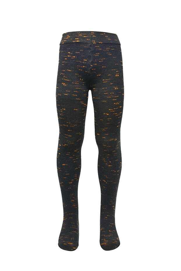 Girl's Black Pretty Citrus Pantyhose