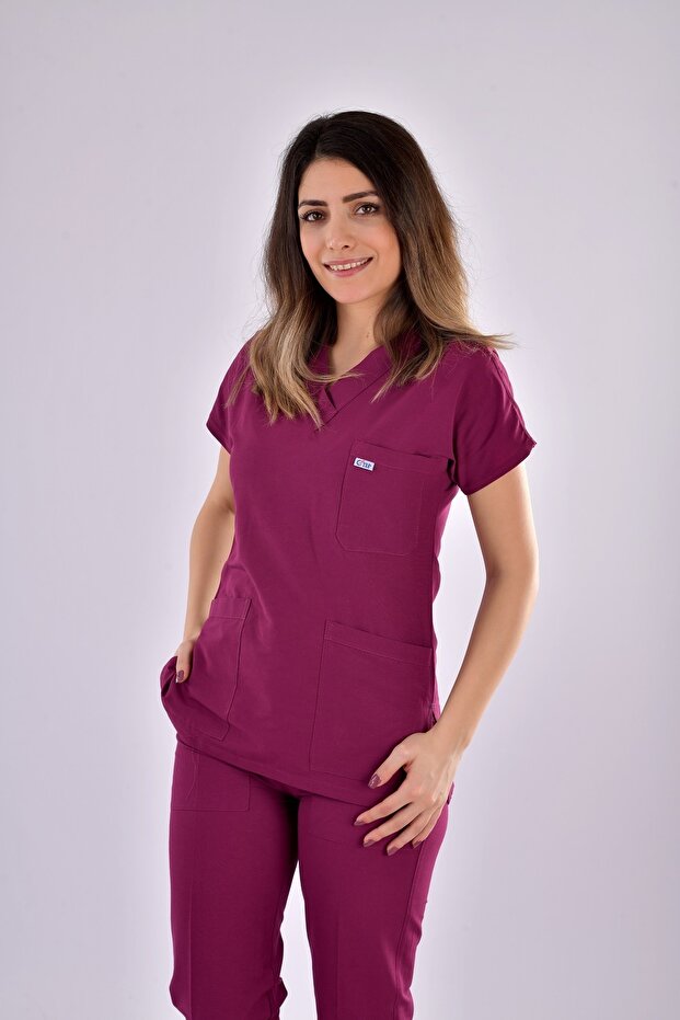 Likralı Mor Takım - 3