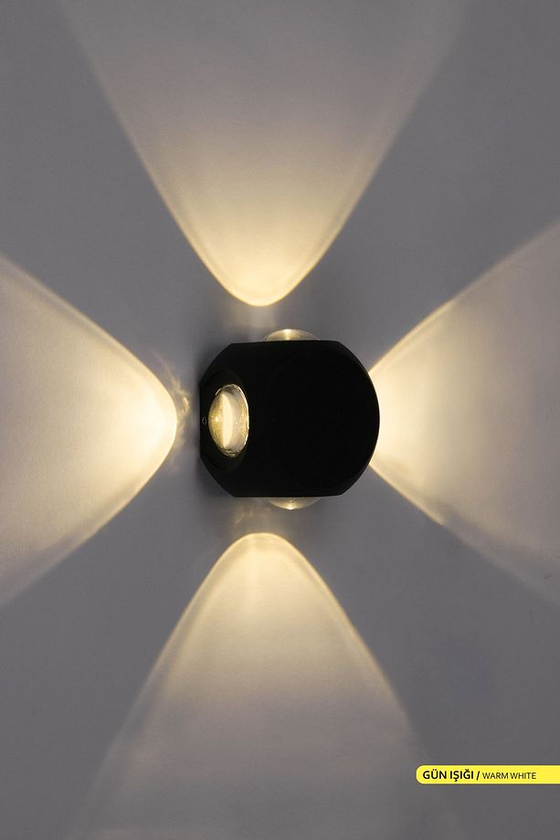 4w Çift Taraflı Led Duvar Aplik Iç Ve Dış Mekan Dekoratif Aydınlatma Bahçe Aydınlatması - 1