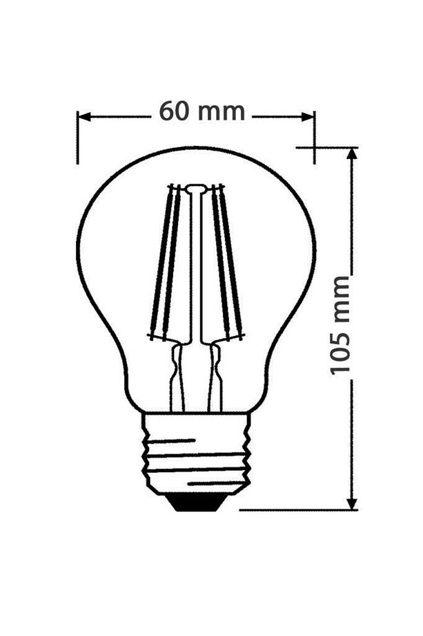 Led Value 6,5w (60w) Rustik Led Ampul 2700 Kelvin -sarı - 3