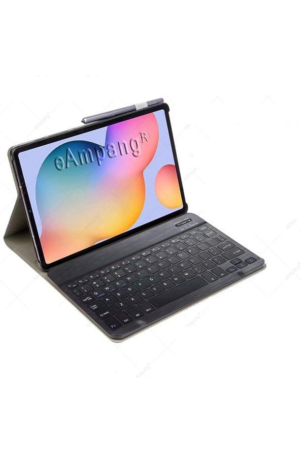 Samsung Galaxy Tab S7 Fe S7 Plus S8 Plus 12.4" Kılıf Kablosuz Klavyeli Kılıf Mobax X800 T730 T970 - 1