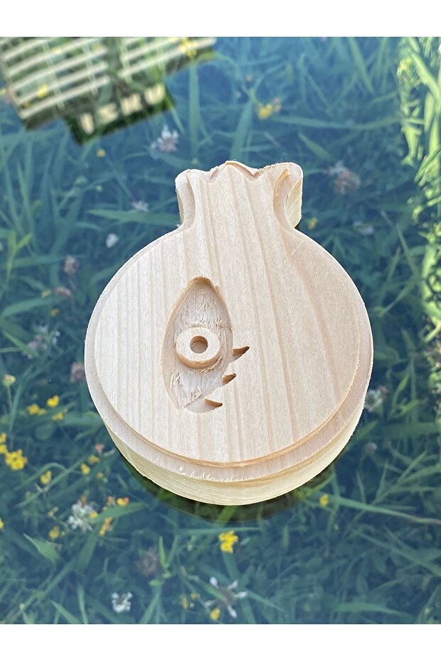 Pomegranate Pattern Fabric Printing Mold with Eyes Linden Wood Printing Set Wooden Printing Mold