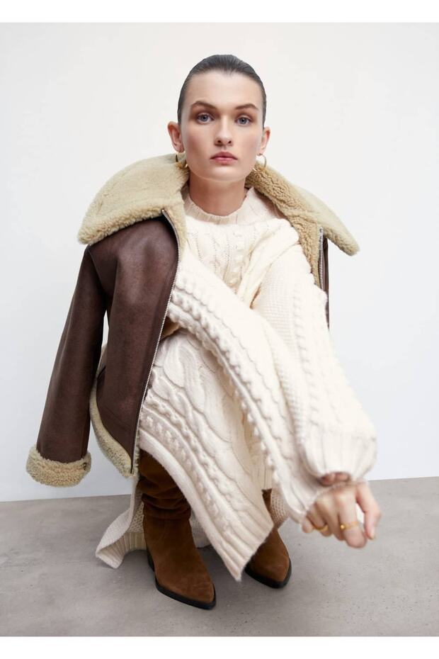 Uzun Triko Elbise - 5