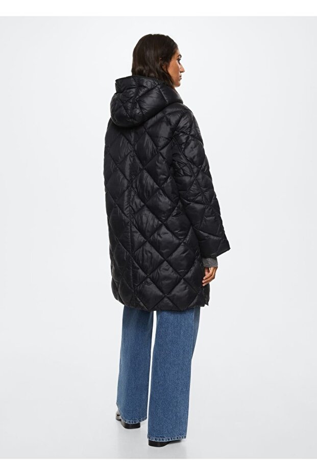 Kapüşonlu Kapitone Anorak - 4