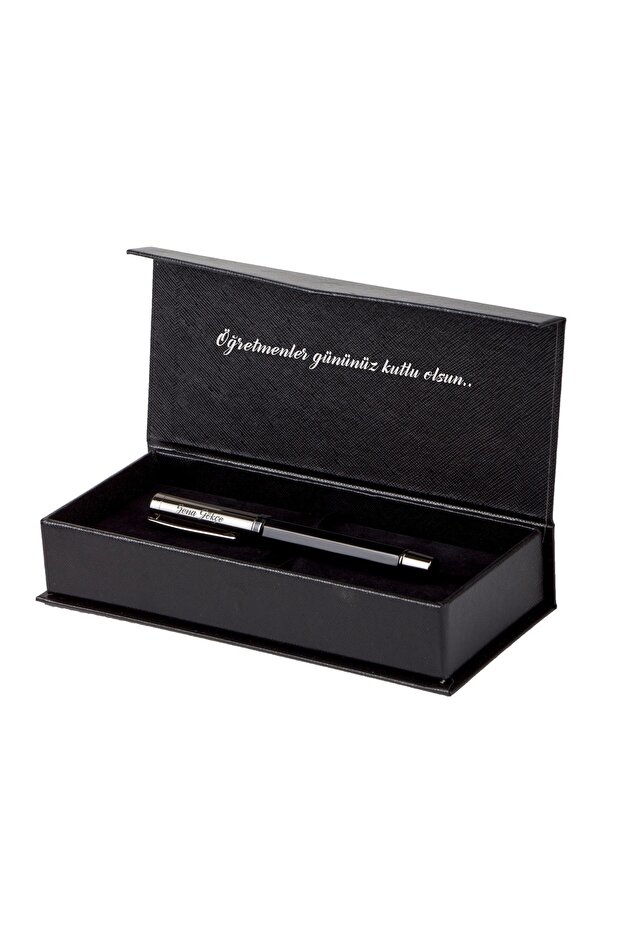 Öğretmene Özel Isim Ve Not Yazılabilir Lüks Altıgen Kalem - 1