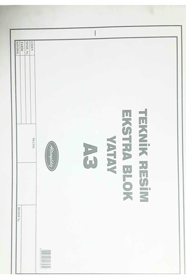 Technical Drawing Extra Block Horizontal A3 - 1