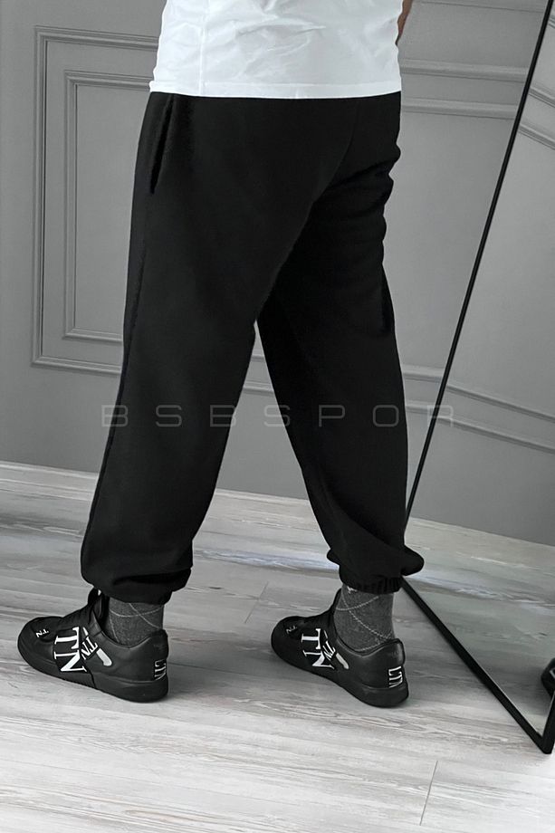 Yazlık Kumaşlı Lastikli Paça Salaş Eşofman Altı Kumaş Jogger - 5