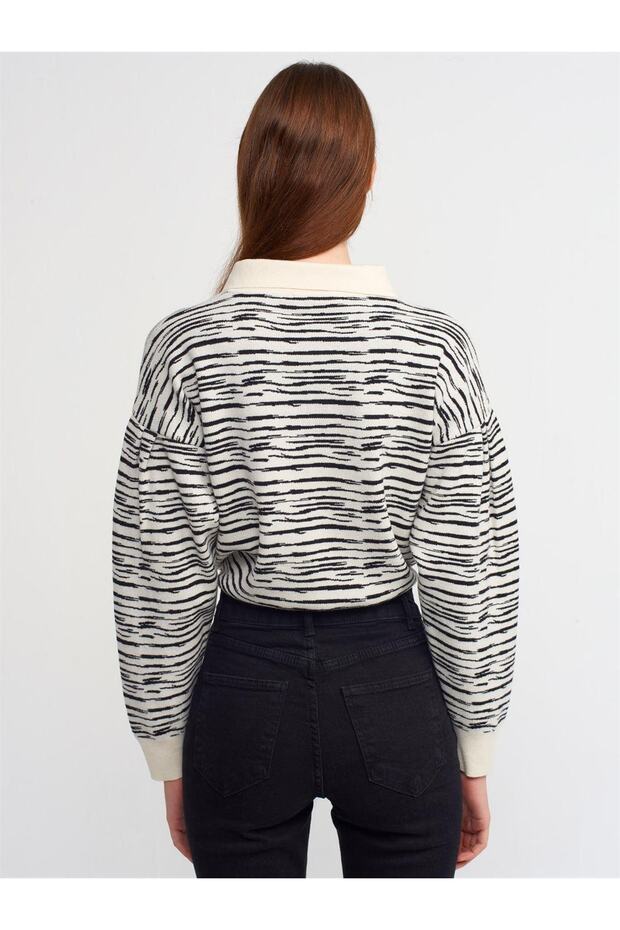 سترة بأزرار وياقة بولو - 3