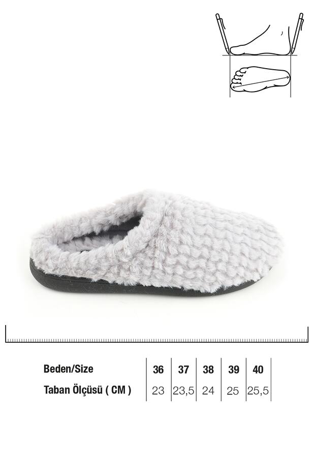 Kışlık Kadın Gondol Terlik - 3