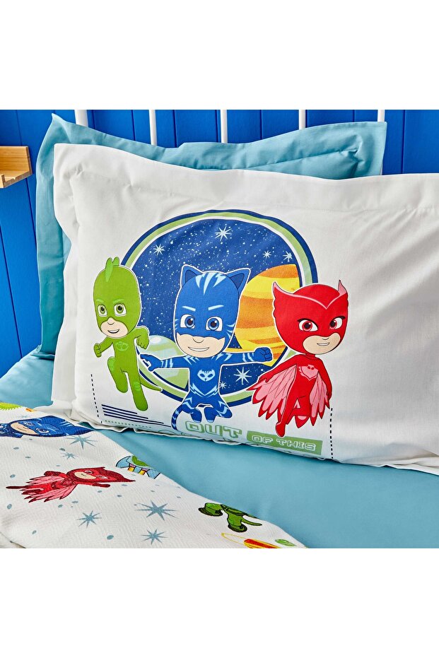 Pj Masks By Talent Tek Kişilik %100 Pamuk Pike Takımı - 2