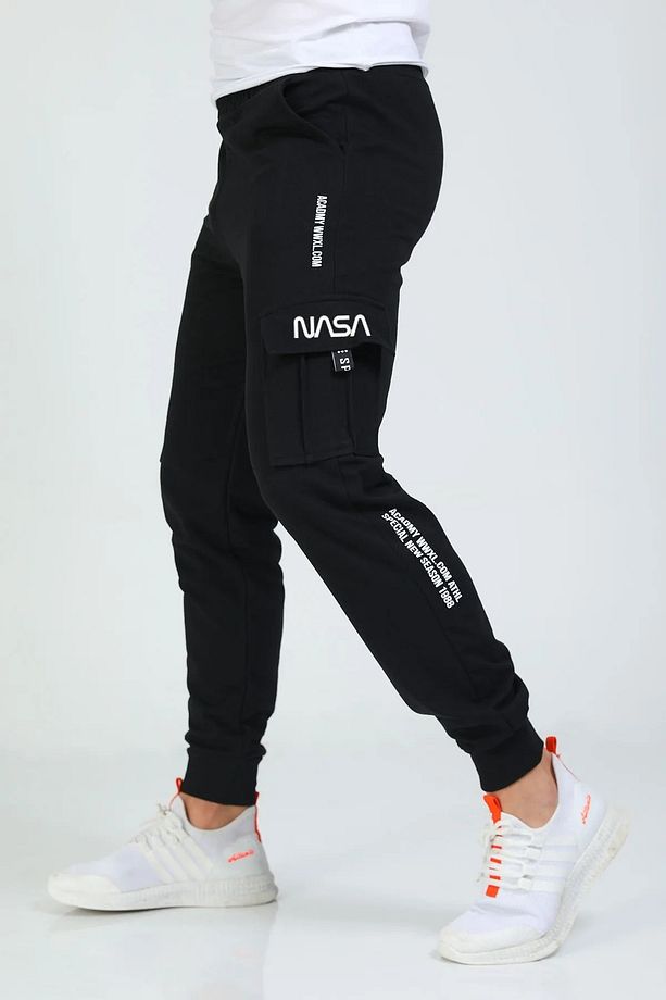 Unisex Komando Cep Baskılı Jogger - 1