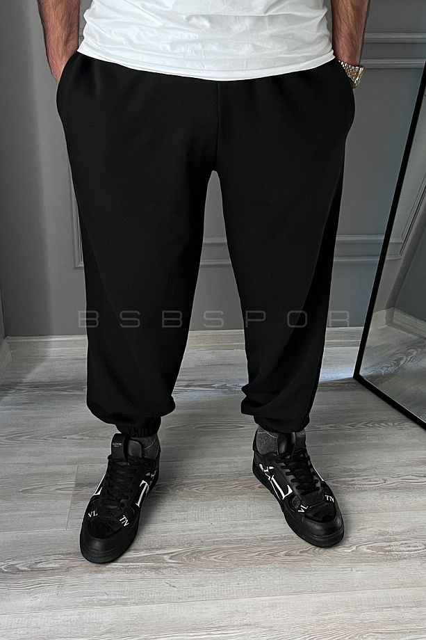 Yazlık Kumaşlı Lastikli Paça Salaş Eşofman Altı Kumaş Jogger - 3