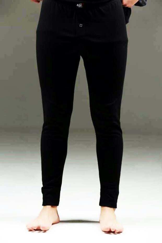 Tutku Elite Men's Black Thermal Hooded Thermo Cool Underwear Tights