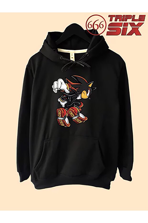 Sonic Siyah Kapşonlu - 1