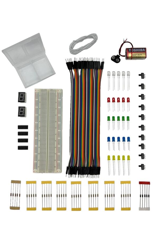 Elektronik Başlangıç Seti Elektronik Set-2 / 131 Parça Elektronik Malzemeler - 1