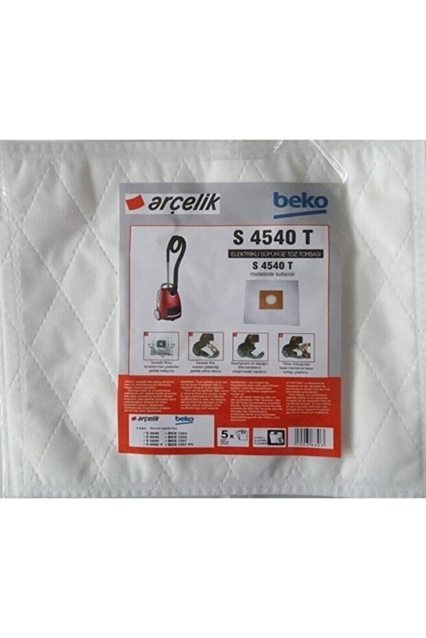 Beko S 4540 t Vacuum Cleaner Dust Bag Cloth 20 Pieces