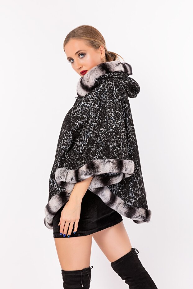 Hakiki Deri Çift Taraflı Panço - 6