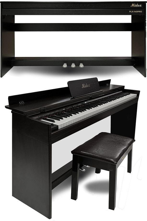 Plx-140 Pro-bk Dijital Piyano Bluetooth Tuş Hassasiyeti 88 Tuşlu Kapaklı (KULAKLIK VE TABURE) - 4