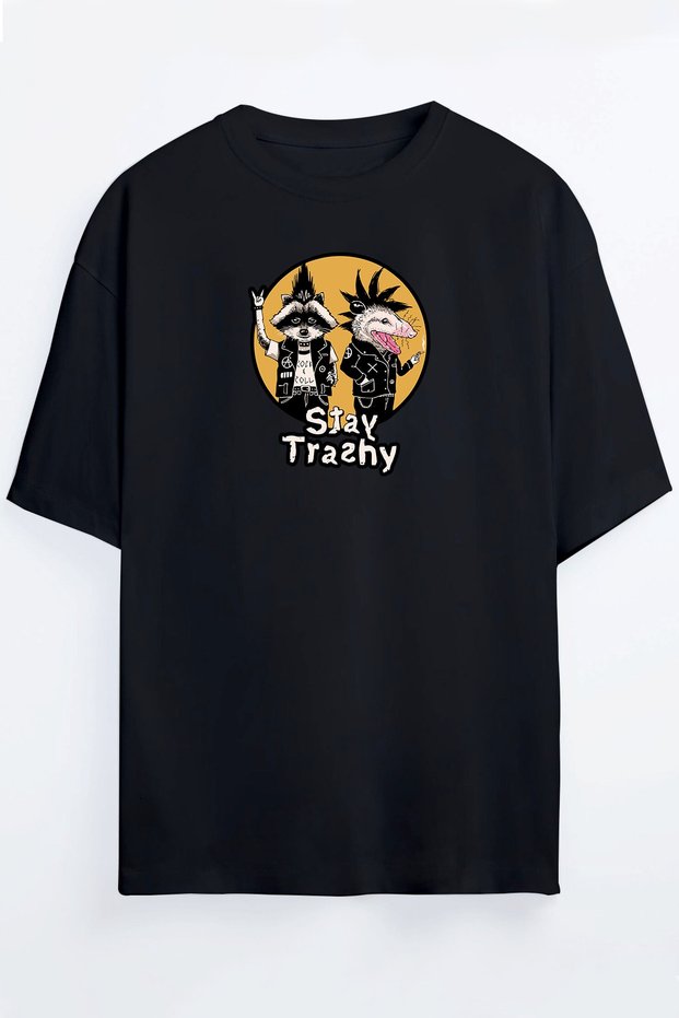 Raccoon-rat-weasel Gang Printed Oversize Unisex T-shirt