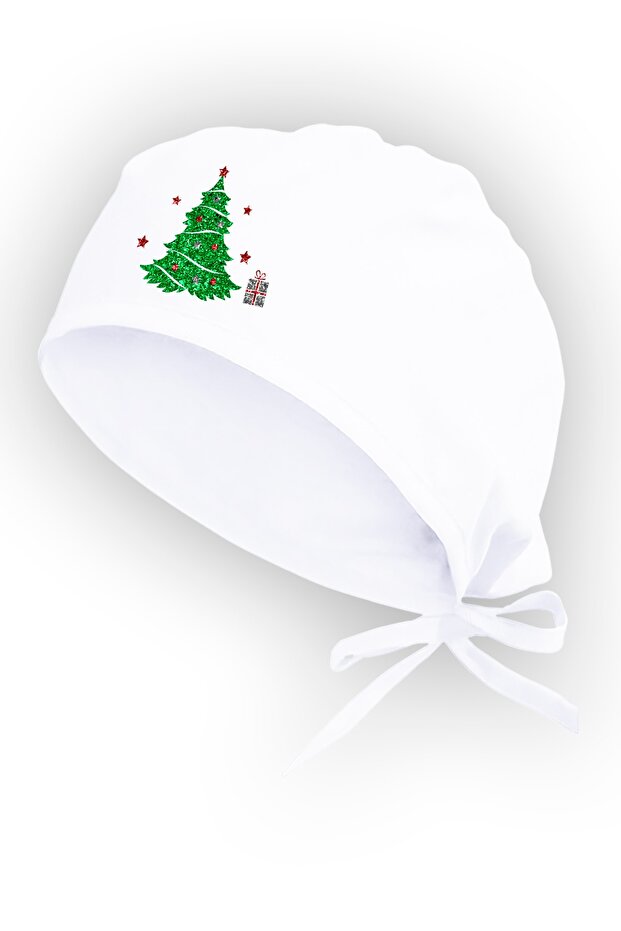 New Year's Special Design Surgical Bonnet White