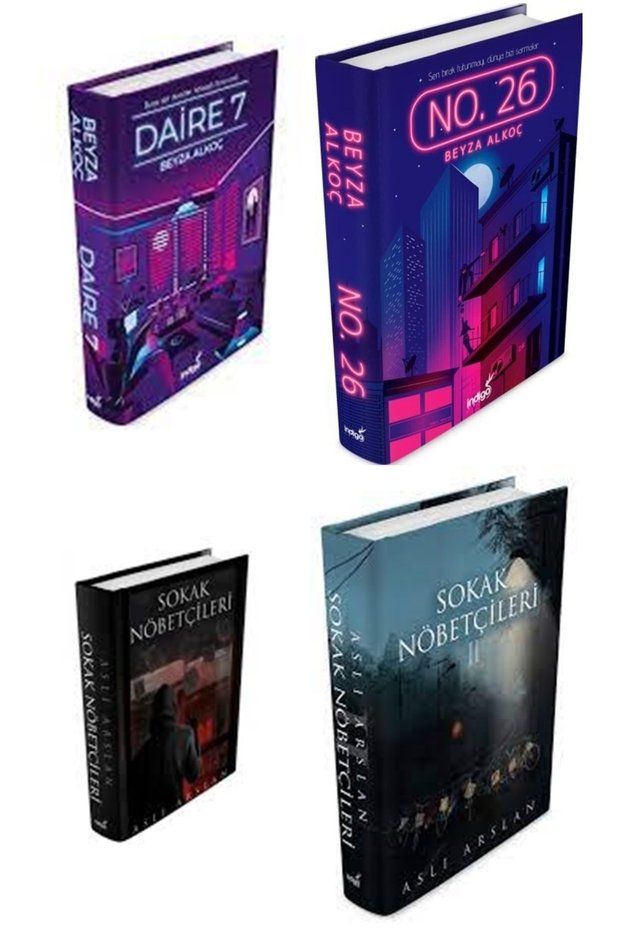 Daire 7 Hardcover + No 26 Hardcover + Sokak Nöbetçileri 1 Hardcover + Sokak Nöbetçileri 2 Hardcover 4 Books