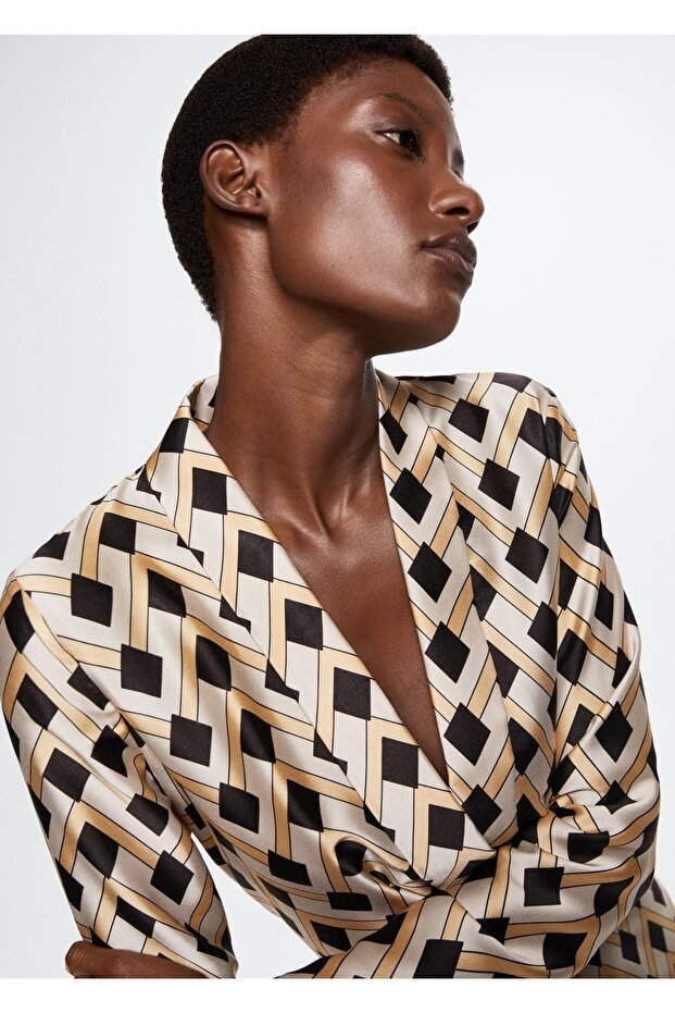 Geometrik Desenli Tulum - 5