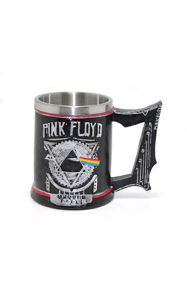 400ml Stainless Steel Pink Floyd Embossed Mug Cup