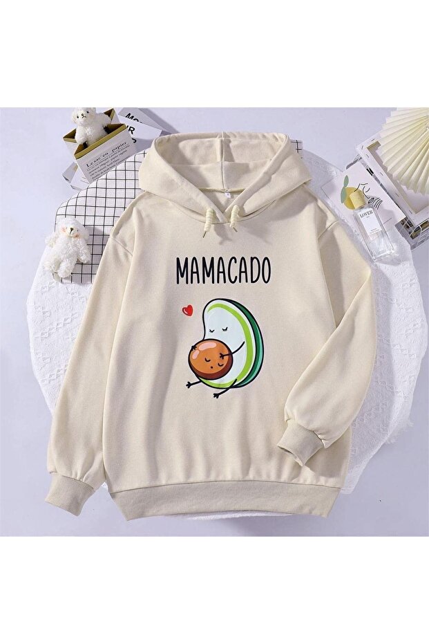 الأمومة مقنعين البلوز Mamacado المطبوعة