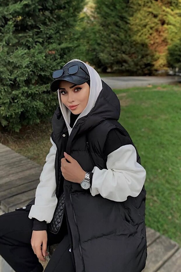 Kadın Oversize Şişme Mont - 3