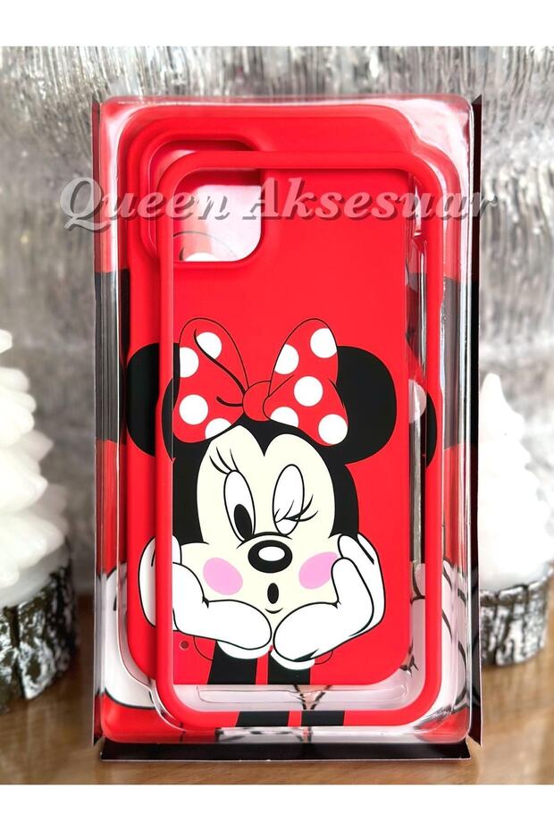 Disney Minnie Mouse iPhone 12 Red 360 Front Back Protected Cover Phone Case Cover