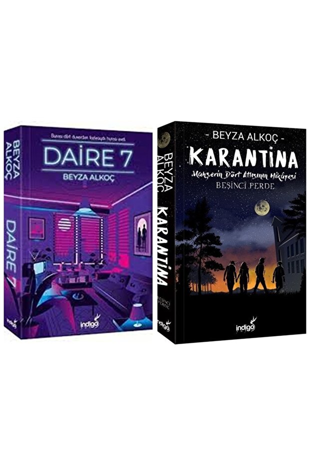 Daire 7 Karton Kapak + Karantina 5 Karton Kapak Beyza Alkoç 2 Kitap