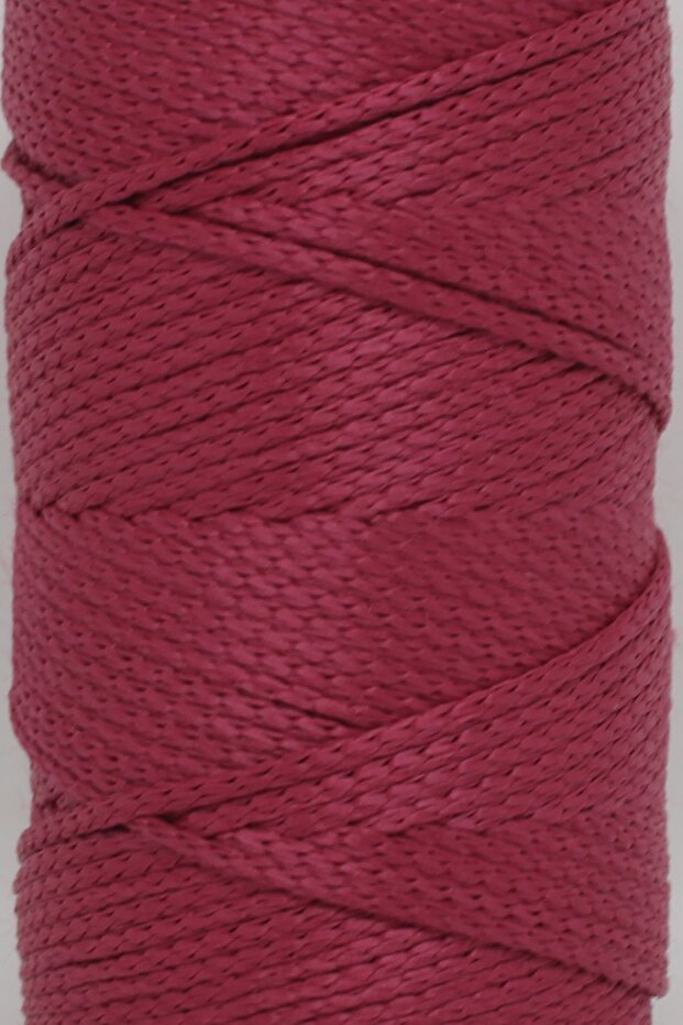 Polyester Macrame Thread 2 Pieces 100gr Red Cabbage 3mm Knitting Thread - 3