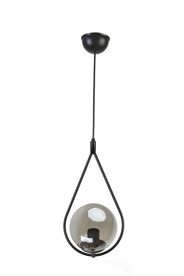Damla Camlı Tekli Modern Hol Salon Oturma Odası Giriş Tekli Avize - 1