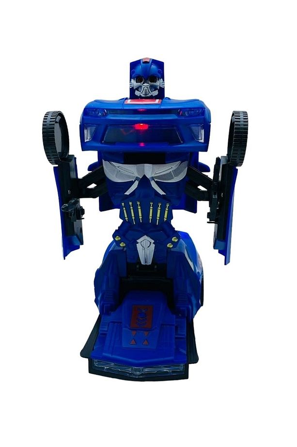 Avengers Sesli Işıklı Robota Dönüşen Araba Kaptan Amerika Robot Olan Transform Dans Eden Araç - 4