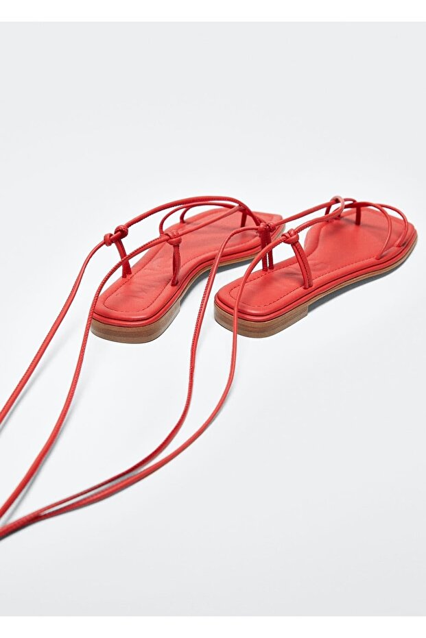 Çapraz Bantlı Sandalet - 5