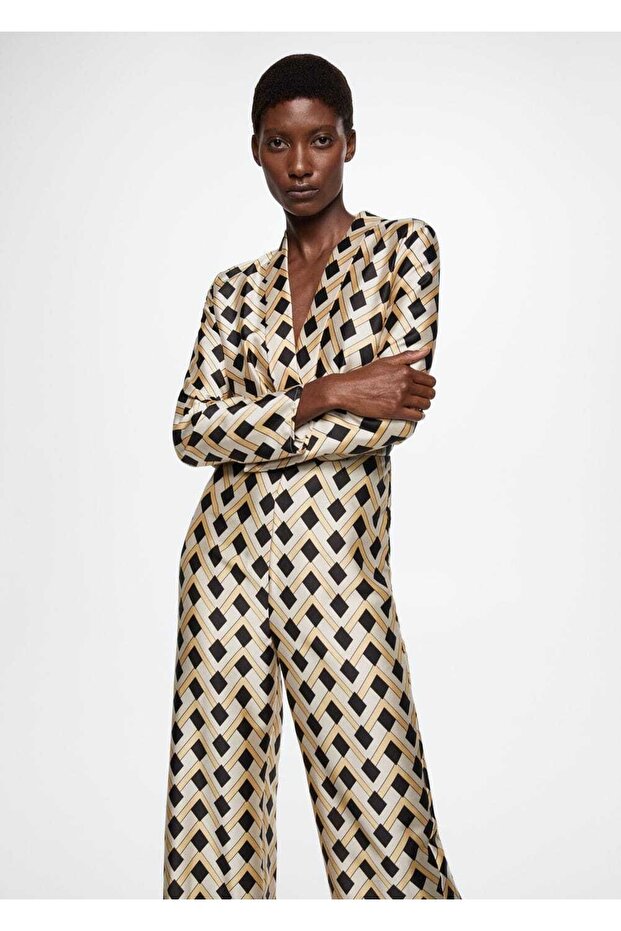 Geometrik Desenli Tulum - 1