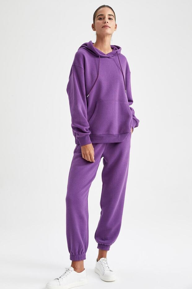 Regular Fit Kapüşonlu Sweatshirt - 5