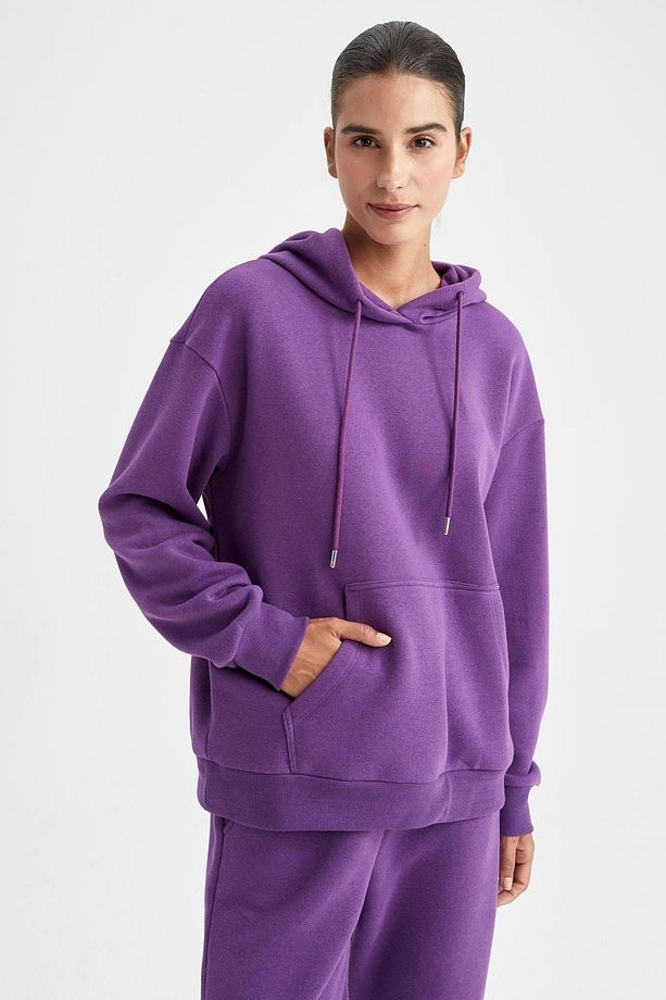 Regular Fit Kapüşonlu Sweatshirt - 6