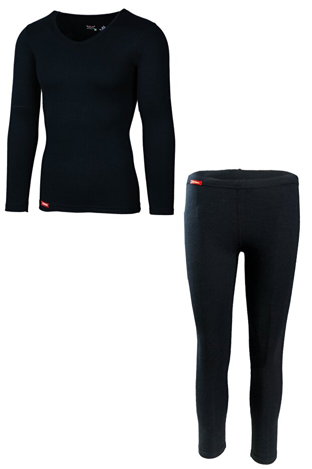 Women's Viloft Long Sleeve V-Neck Bodysuit / Leggings Terma Underwear Set