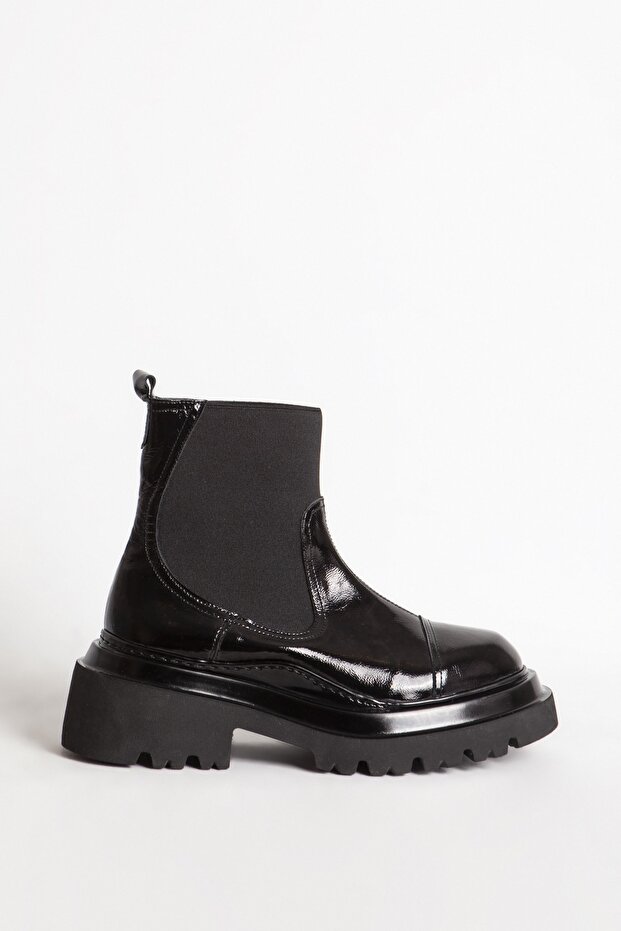 88150 Kalın Taban Kadın Bot - 1