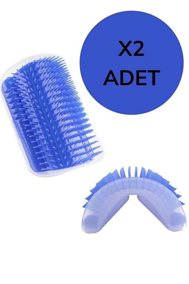 ® 2 Adet Pratik Kedi Tüyü Kaşıma Ve Tarama Aparatı Duvara Monte Kaşıma Aleti - 1