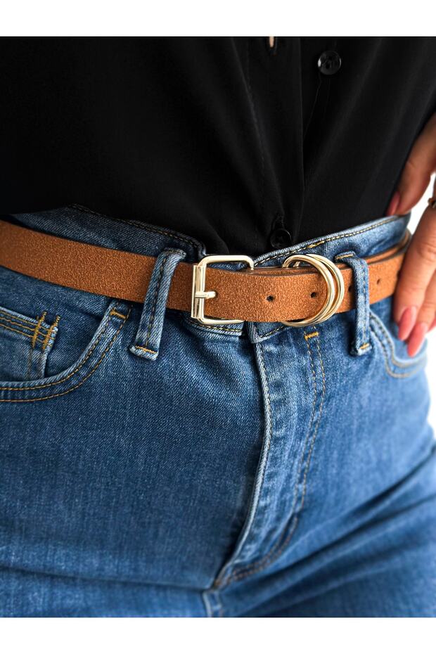 Süet Taba Kemer - 2