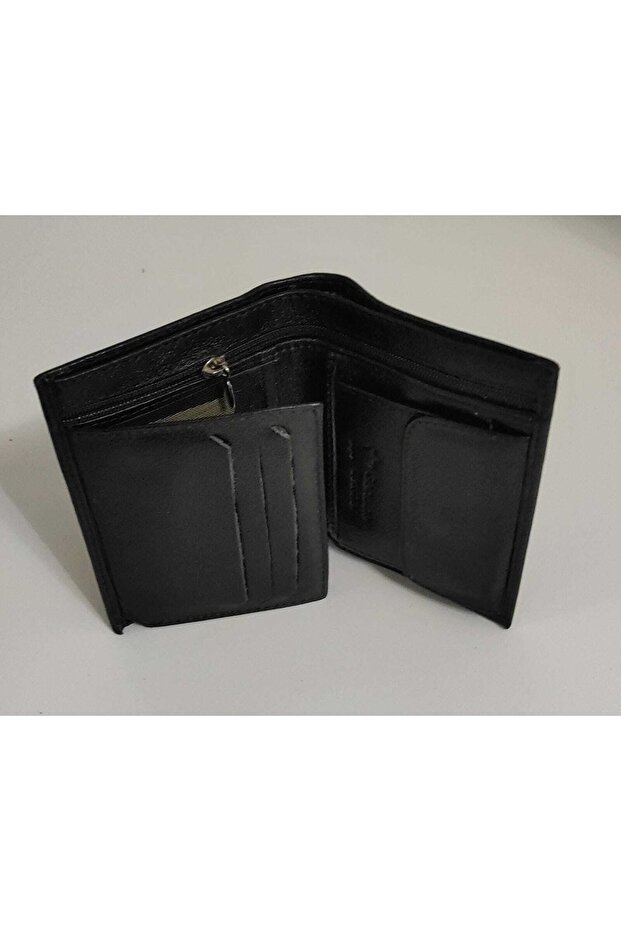 Hakiki Gerçek Deri Dikey Cüzdan - 3