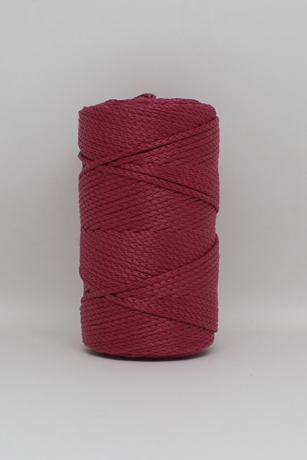 Polyester Macrame Thread 2 Pieces 100gr Red Cabbage 3mm Knitting Thread - 2