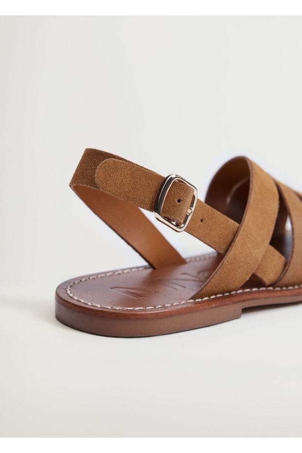 Deri Bantlı Sandalet - 4