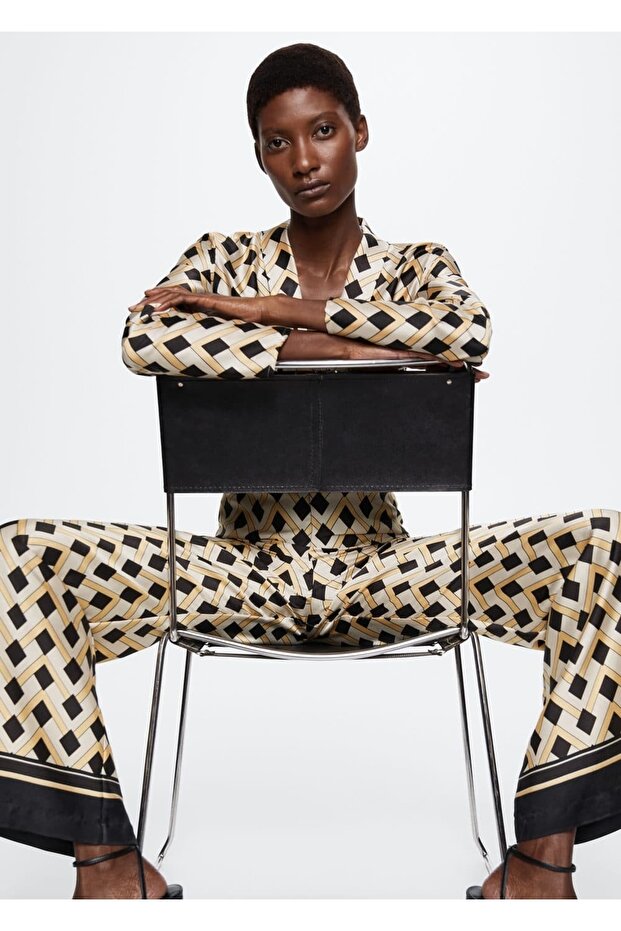 Geometrik Desenli Tulum - 6