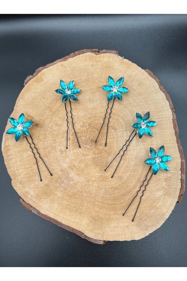 Fully Handmade Crystal Stoned Stylish and Elegant Wedding and Engagement Hairpin Set and Hair Accessory