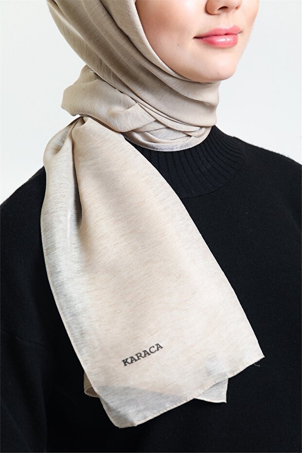 Karaca Pırıltı Şal - Bej - 2