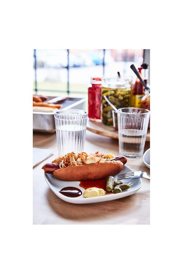 Vardera Beyaz Tatlı Tabağı 31x26 Cm - 3